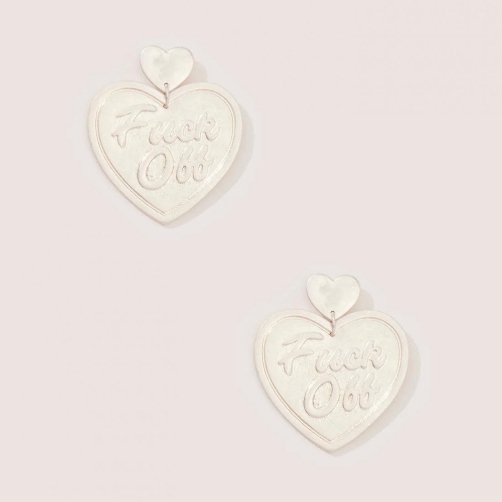 8 Other Reasons Silver Heart Earrings